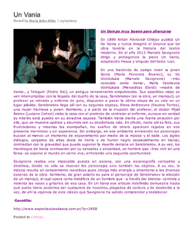 Critica Espectaculos de aca